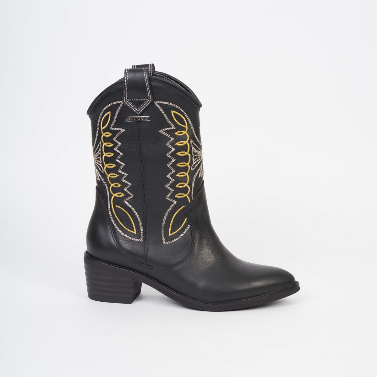 BOTINES PARA MUJER TEJANO NEGRO