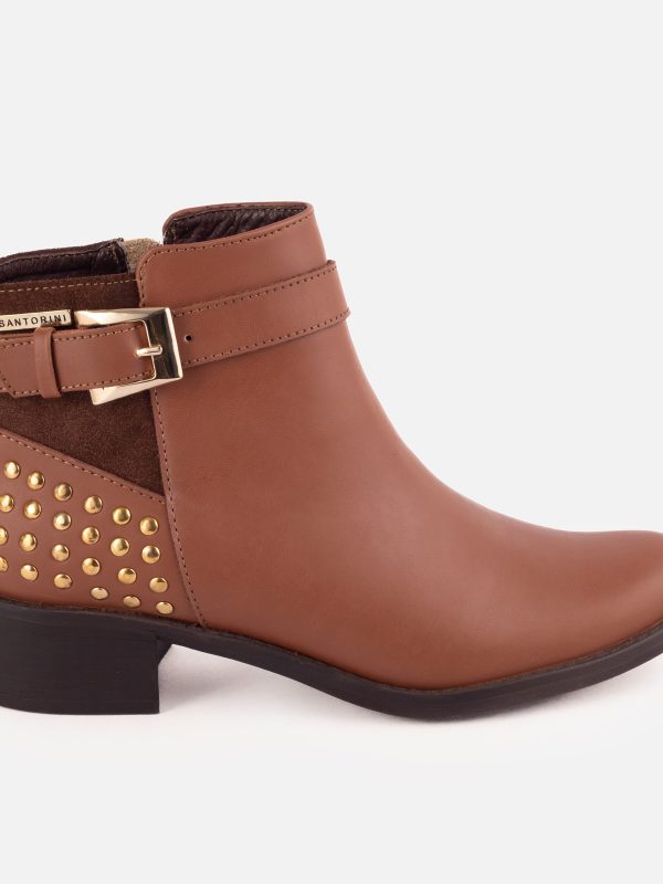 BOTINES PARA MUJER JAVA MIEL PRODUCUERO