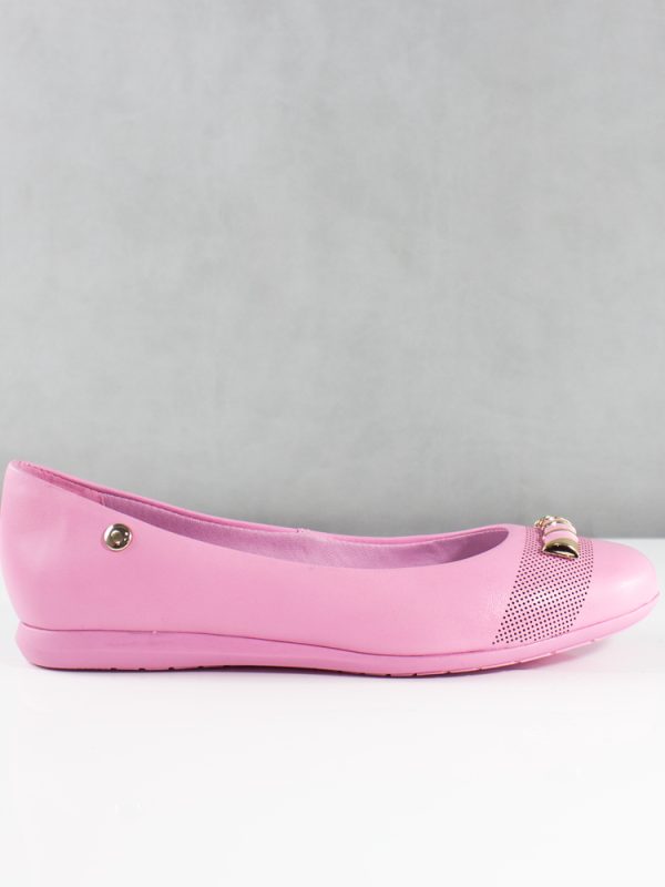 BALETAS PARA MUJER VITAL CUERO ROSADO