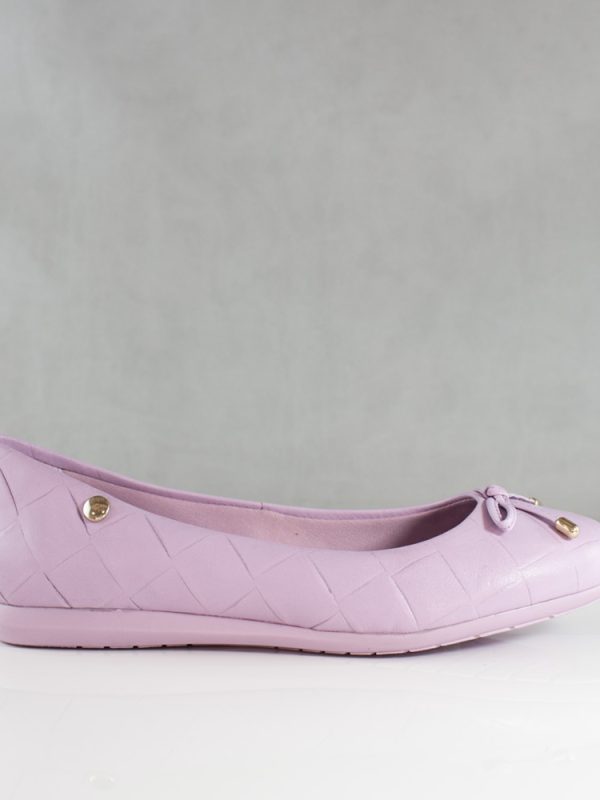 BALETAS PARA MUJER BELGRANO CUERO LILA