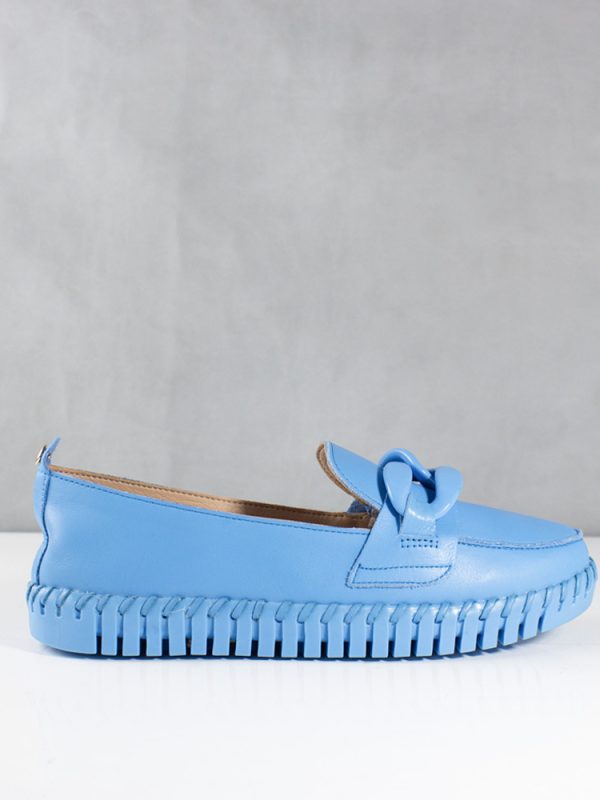 ZAPATO PARA MUJER MELINA CUERO AZUL