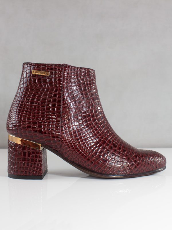 BOTINES PARA MUJER THAIANA CHAROL PU VINOTINTO