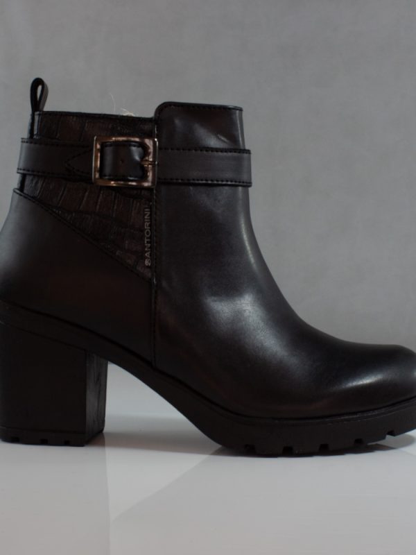 BOTINES PARA MUJER CUARZO PRODUCUERO NEGRO
