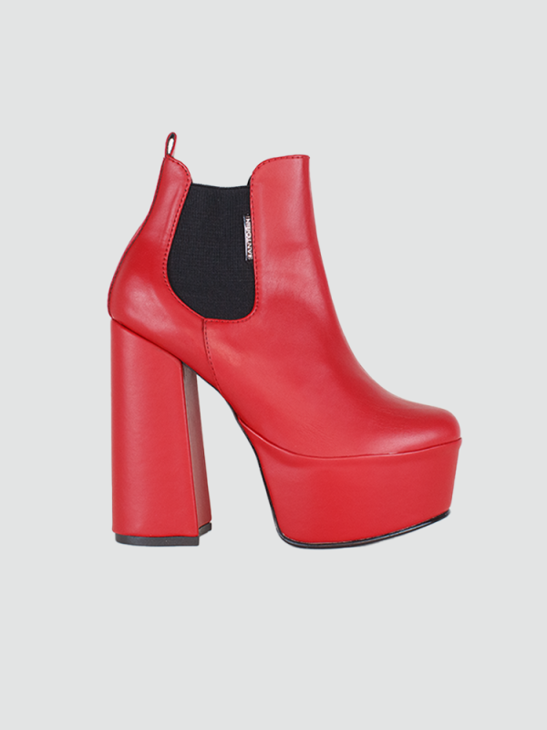 BOTINES PARA MUJER AVILE ROJO