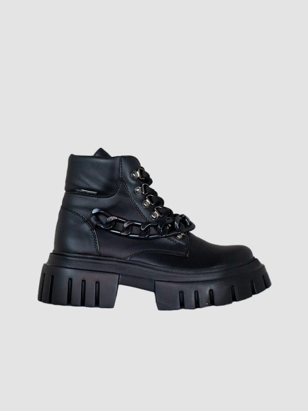 BOTINES PARA MUJER STRING NEGRO
