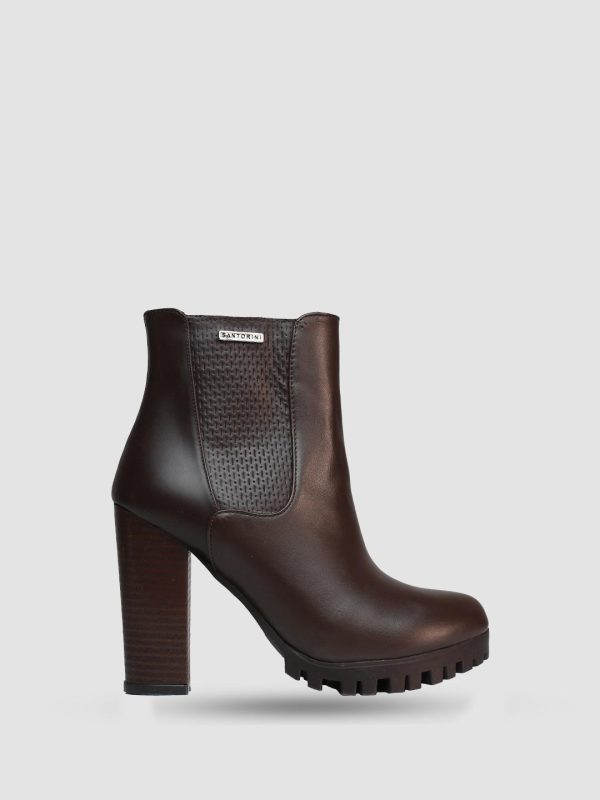 BOTINES PARA MUJER GELEN CAFE